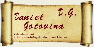 Daniel Gotovina vizit kartica